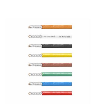 Fil UL1180 PTFE 200C Résistant aux Hautes Températures 12-32 AWG