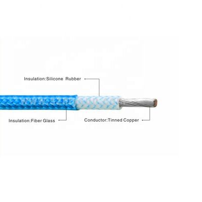 UL3071 Certified 600V 200C High Temperature Silicone Fiberglass Braided Wire for Convection Heaters