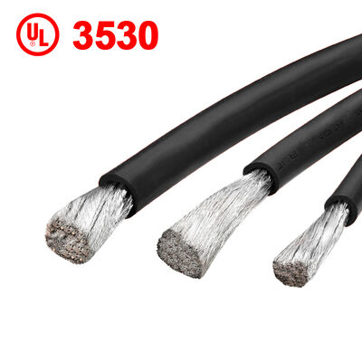 Câble de batterie UL3530 200C Haute Température Tension nominale 600V Fil de silicone super souple pour système de stockage d'énergie