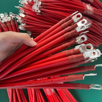 Câble de connexion de batterie standard UL, fil de silicone haute température et haute tension pour applications nouvelles énergies