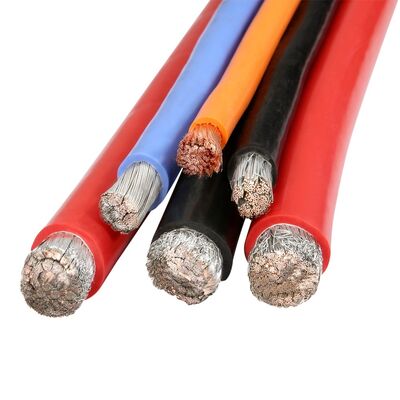 Câble de batterie EV en silicone ultra-doux, température nominale 200C, avec conducteur en cuivre étamé