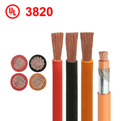 Câble de batterie UL3820 XLPE 125C 1000V pour véhicule électrique haute tension pour usage automobile et industriel